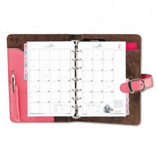 NEW Day Timer® Pink Ribbon Organizer Starter Set w/Leat