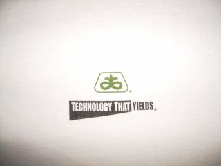 PIONEER SEED T SHIRT vtg 90s Soybean Genetic Research TECHNOLOGY THAT 