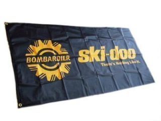 Ski Doo skidoo FLAG Banner BOMBARDIER sign 4X2 FEET