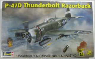   85 5261 P 47D Thunderbolt Razorback 1:48 Scale Plastic Kit + Free Glue