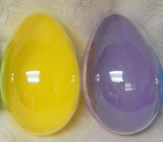   Purple Decorative Giant Plastic Easter Egg Display Gift Candy Box Set