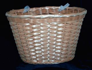   Plastic Woven Wicker Basket / Imitation Light Brown Wicker Basket