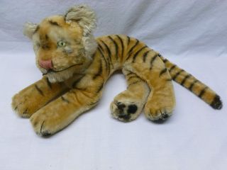Vintage Steiff Plush Stuffed Animal Toy Tiger 14 Very Cute