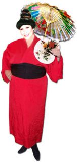 Geisha Plus Size Halloween Costume Accessory Kit + Opt Robe 1x 2x 3x 