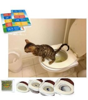 CAT TOILET TRAINING KIT PACK FOR CATS TO USE HUMAN TOILETS CITIKITTY 