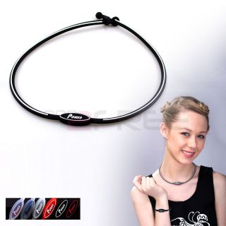 New Titanium Healthy Power Ion Outdoor Sports Necklace Balance Body 
