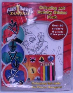 Power Rangers   Samurai Colouring and Stickers Activity Pack