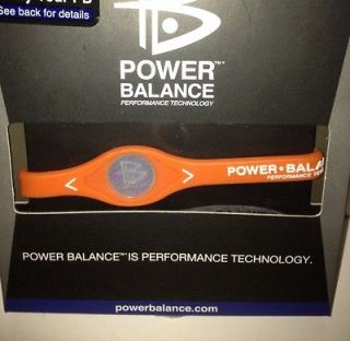 Power Balance Wristband Orange Medium Size New In Box