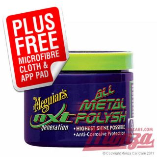 Meguiars NXT All Metal Polish for Car Alloy & Chrome Wheels **COMPLETE 