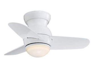   Spacesaver Flushmount 26 Ceiling Fan Model F510 WH in White with