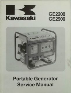 KAWASAKI PORTABLE GENERATOR Workshop Manual GE2200 GE2900