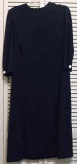 Ladies Navy Blue Dress by Henry Lee, Misses Size 16