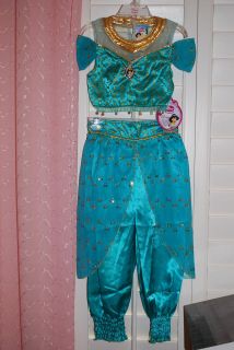 Disney Store Princess Jasmine Costume Dress Aladdin Jeannie EXCLUSIVE 