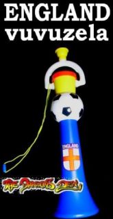Vuvuzela Very Loud Horn World Cup Football England Flag