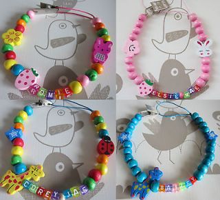 Handmade Personalised Wooden Dummy Soother Pacifier Clip/Badge/Holder 