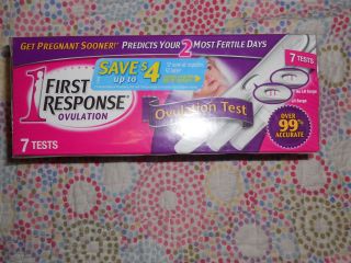 Planned Pregnancy test 1 box First Response ovulation test 7 tests 