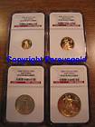   Proof Gold Eagle 4 coin set FIRST STRIKE NGC PF 69 Ultra Cameo Proof