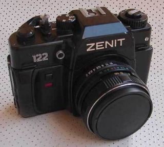 Soviet Russian Zenit 122 35mm SLR camera with MC Helios 44M 6 2/58mm 