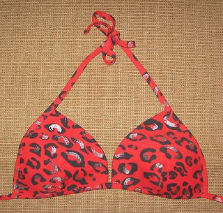 push up leopard bikini