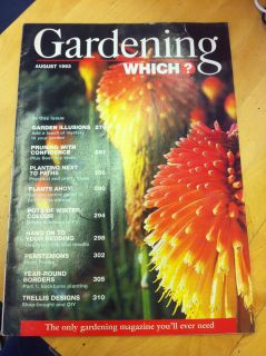   Gardening Magazine August 1993 Garden Illusions, Penstemons, Pruning