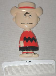 Charlie Brown 1970s Hair Brush and Comb by Avon MIB