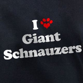 LOVE GIANT SCHNAUZERS T SHIRT puppy dog owners gift