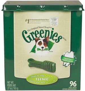 Greenies Treat Tub Teenies 96 ct dog treats