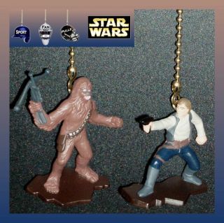   HAN SOLO & CHEWBACCA DIE CAST METAL COLLECTIBLE MOVIE FIGURES FAN PULL