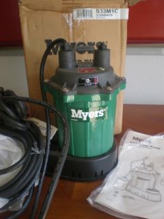 myers pump submersible