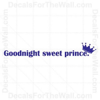   Sweet Prince Baby Boy Wall Decal Vinyl Art Sticker Quote Decor K20