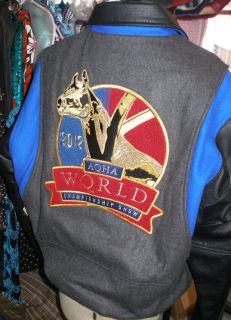   World Show Qualifying Jacket Coat Bomber Leather Wool Quarter Horse