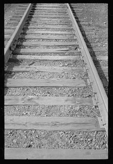 Railroad ties in use,Brown County,Indiana