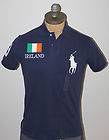 AUTH Polo Ralph Lauren Mens Ireland Big Pony Custom Fit Polo Shirt S