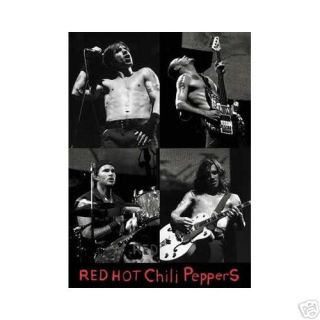 RED HOT CHILI PEPPERS POSTER   LIVE ON STAGE COLLAGE   PRINT IMAGE 