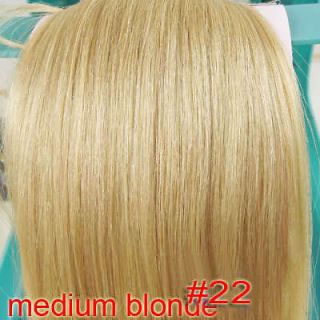   head best quality clip in human hair extensions black brown blonde red