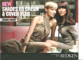 Redken Shades EQ Cream & Cover Plus Hair Color Shade Chart NEW