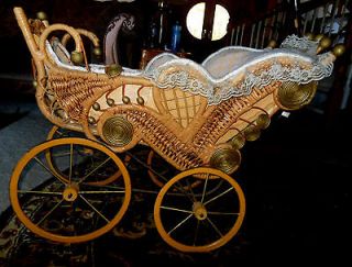 antique wicker baby carriage in Baby Carriages & Buggies