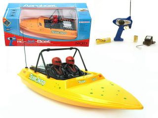 New Radio Remote Control Electric Air Jet Racing Boat RC RTR Yellow