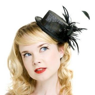   Fascinator Melbourne Cup Races Wedding Party Purple Red Top Hat
