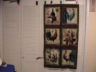 rooster fabric panel