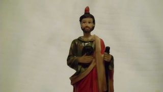 Catholic Religious Saint Statue Figurine St Jude Resin 5.25 Inch