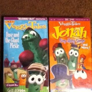   New Veggie Tales Dave & The Giant Pickle & JonaH Sing ALong Vhs VIDEO