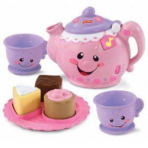 Fisher Price Laugh & Learn Say Please Tea Set Pink New Fast Shipping