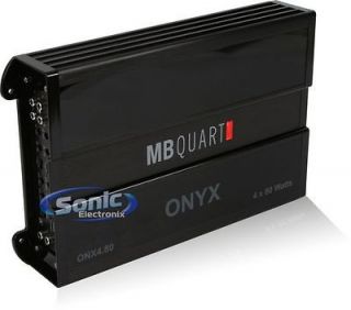   ONX4.80 640W 4 Channel Class AB ONYX Series Power Car Amplifier/Amp