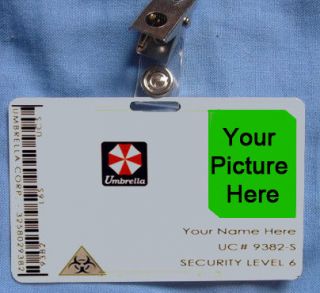 Resident Evil Umbrella Corp Corporation ID Card Cosplay