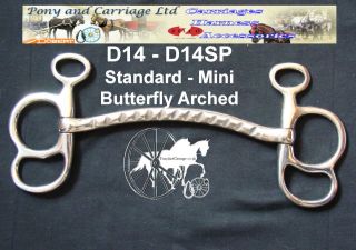   Jointed Carriage Driving Bit Miniature   Large Horse Sizes Style D31