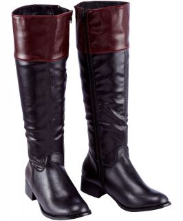 two tone riding boots in Boots
