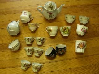 Antique Tea Cup Collection, Limoges, Royal Grafton/Vale, Sone,Sterling 