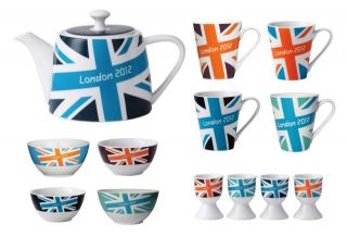   London 2012 Olympic: Mugs, Teapot, Bowls & Egg Cups, WWRD, Union Jack