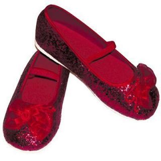RED DOROTHY GLITTER SHOES RUBY SLIPPERS WIZARD of OZ ALL SIZES